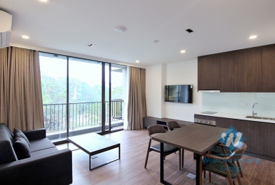 One bedroom apartment in To Ngoc Van street, Tay Ho district for rent.